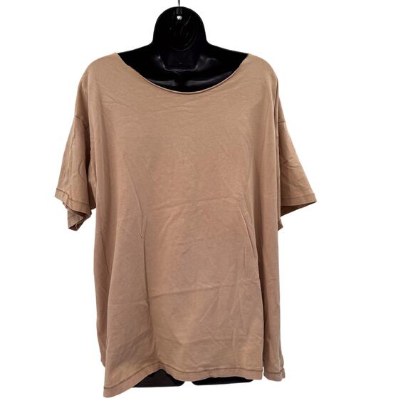 Tiger graphic scoop neck oversized tee - Picture 2 of 3